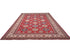 10x14 Red Kazak Afghan Hand Knotted Geometric Wool Area Rug